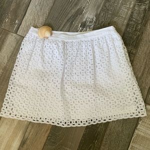 Adorable White Eyelet Susana Monaco miniskirt